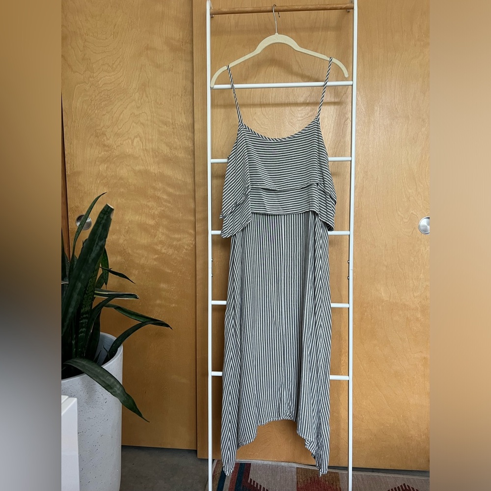 Lacausa Striped Midi Dress S